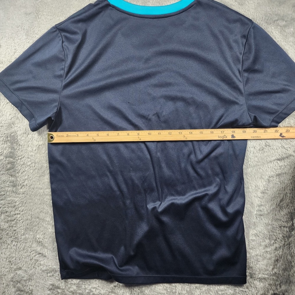 Arsenal Shirt Mens Large Navy Blue EPL Soccer V-Neck Polyester Training Top - Picture 7 of 11